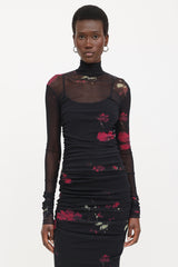 Blumarine Floral Tulle Gown