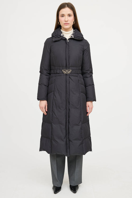 Blumarine Belted Down Coat