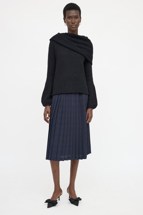 Blumarine Cashmere Off-Shoulder Sweater