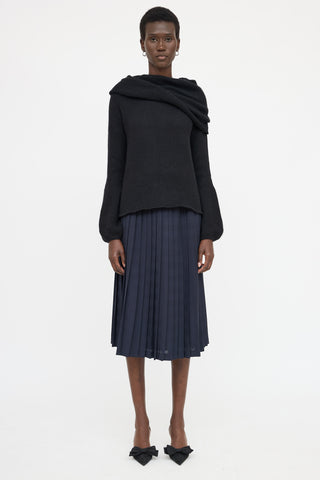 Blumarine Cashmere Off-Shoulder Sweater