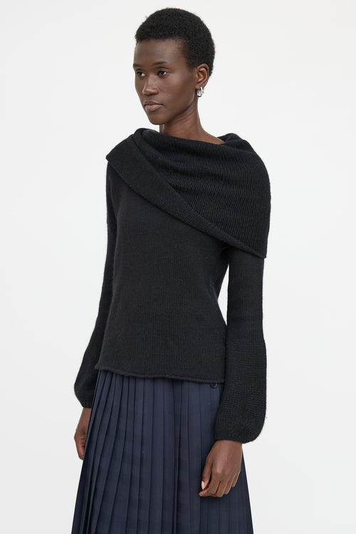 Blumarine Cashmere Off-Shoulder Sweater