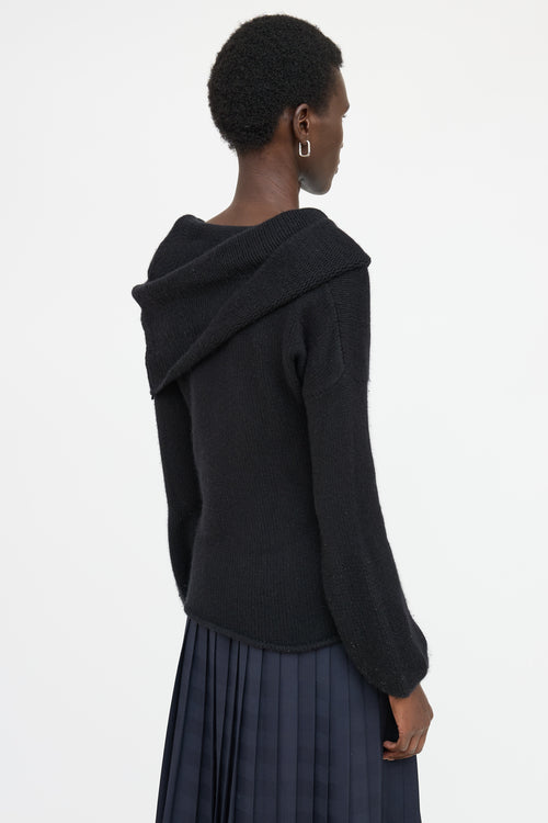 Blumarine Cashmere Off-Shoulder Sweater