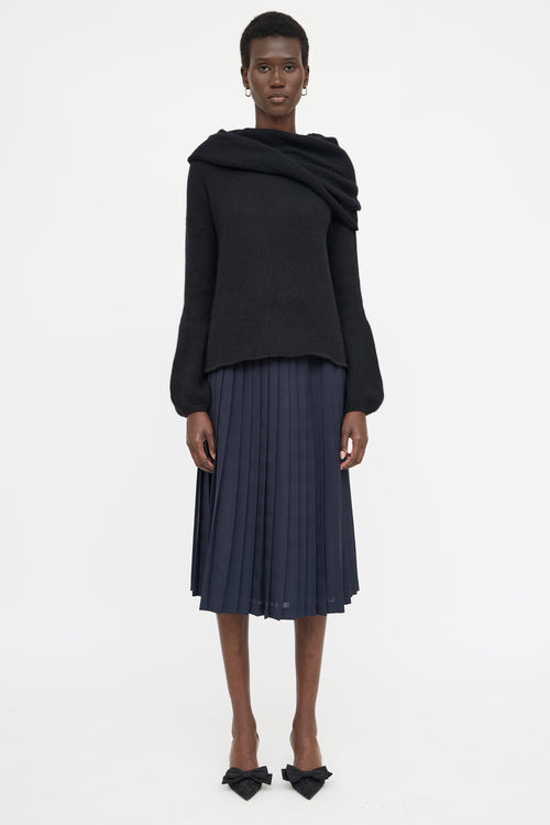 Blumarine Cashmere Off-Shoulder Sweater