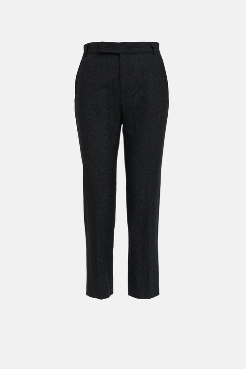 Blumarine Speckled Wool Tapered Trouser