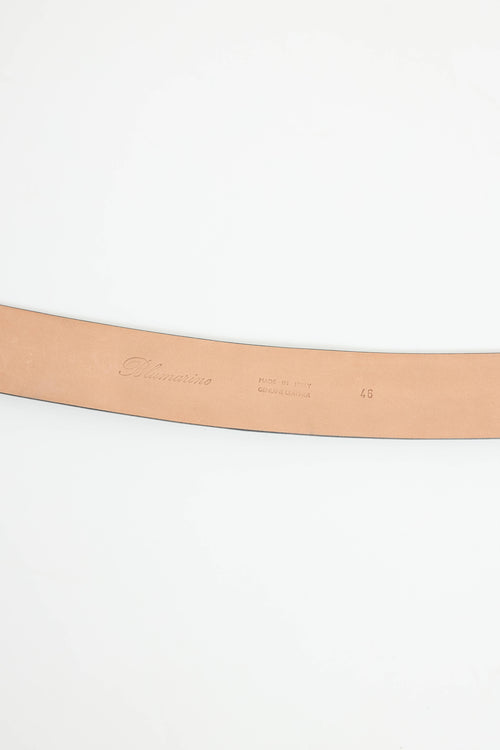 Blumarine Suede Crystal Wide Belt