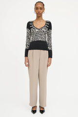Blumarine Knit Embellished Top
