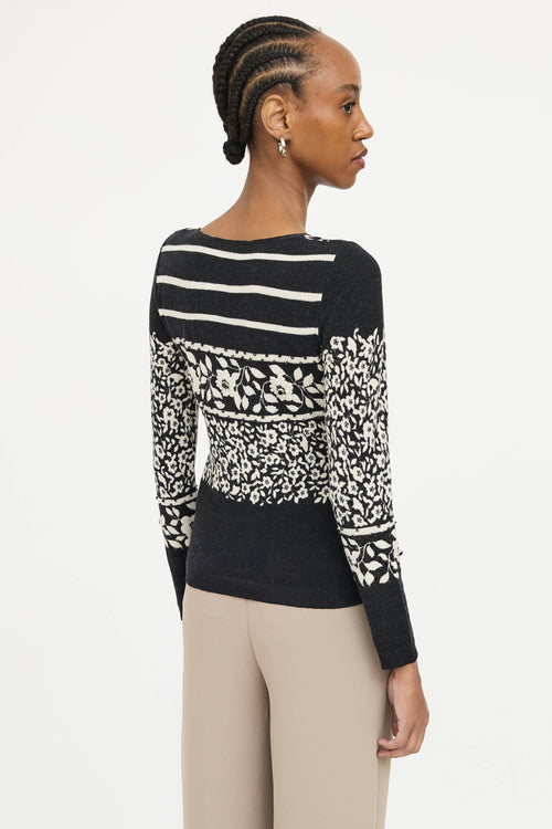 Blumarine Knit Embellished Top