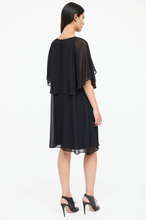 Blumarine Sheer Ruffled Dress