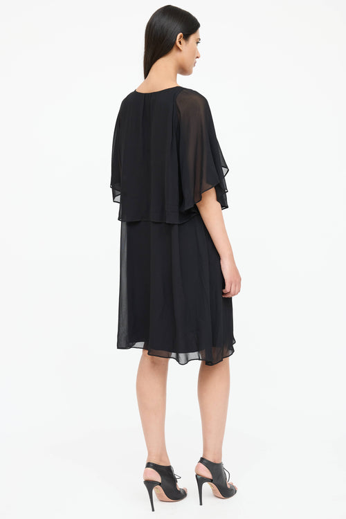 Blumarine Sheer Ruffled Dress