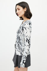 Blumarine Blue & Black Sequin Tank & Cardi Set