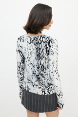 Blumarine Blue & Black Sequin Tank & Cardi Set
