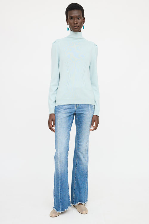 Blumarine Cashmere Turtleneck Sweater