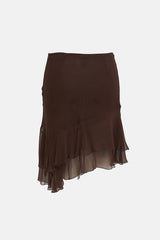 Blumarine Silk Tiered  Skirt