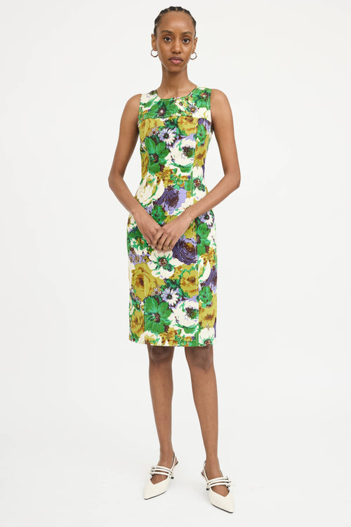 Blumarine Floral Shift Dress