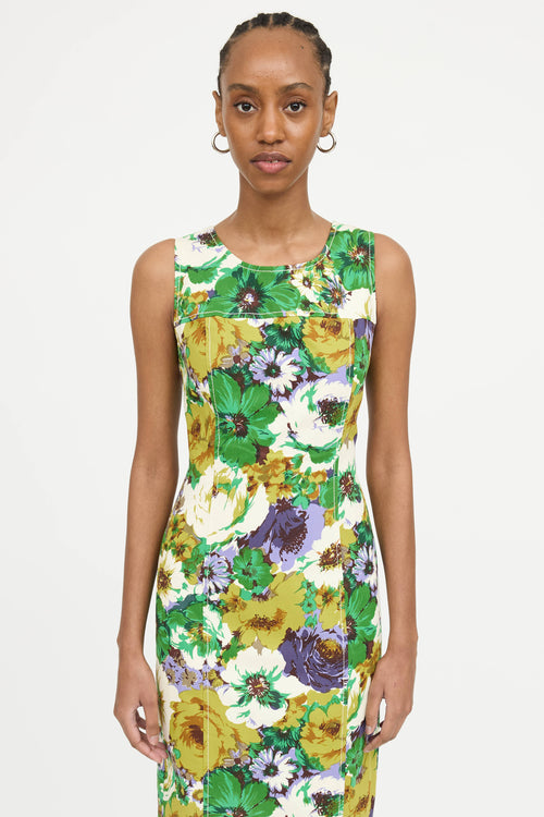 Blumarine Floral Shift Dress