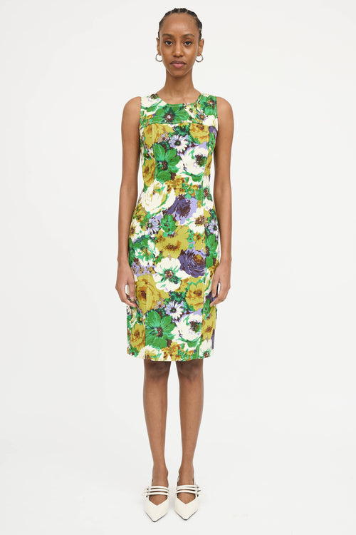 Blumarine Floral Shift Dress