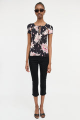 Blumarine Knit Floral Top