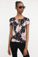 Blumarine Knit Floral Top