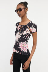 Blumarine Knit Floral Top
