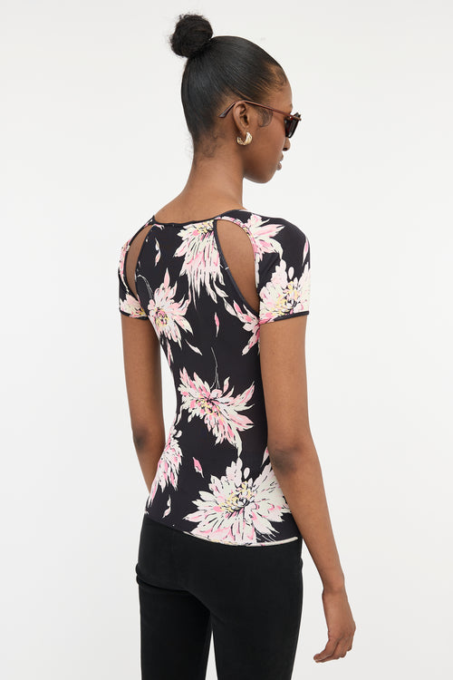Blumarine Knit Floral Top