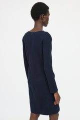 Blumarine Knit V-Neck Dress