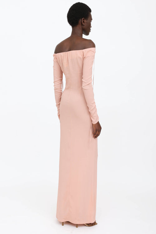 Rosette Off Shoulder Dress
