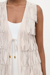 Blumarine Suede Fringe Vest