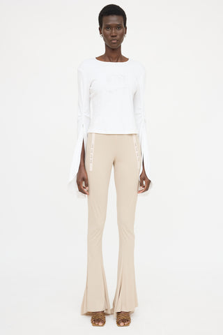 Blumarine Logo Embellished Top