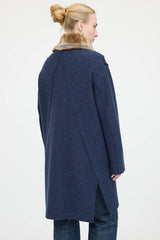 Blumarine Wool Fur Coat