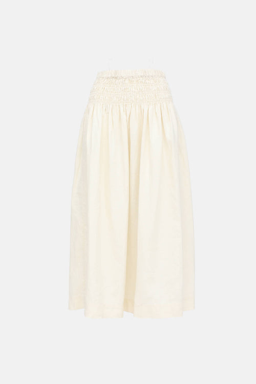 Boden Smocked Maxi Skirt