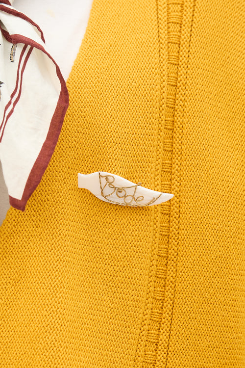 Bode Double Breasted Cardigan