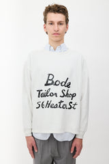 Bode Embellished Script Sweatshirt