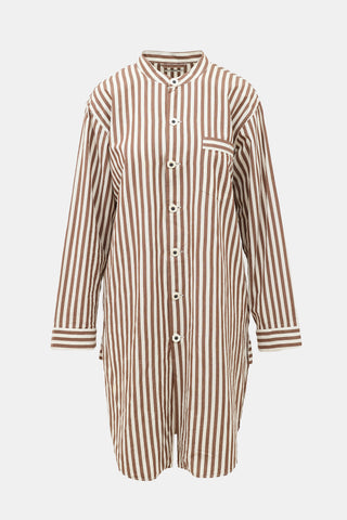 Bode Striped Shirt Dress