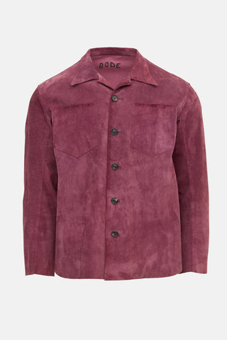 Bode Suede Patch Pocket Shirt