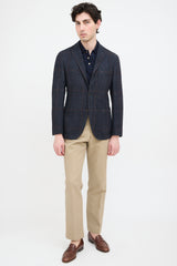 Boglioli Wool Plaid Blazer