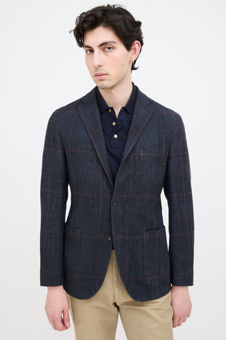 Boglioli Wool Plaid Blazer