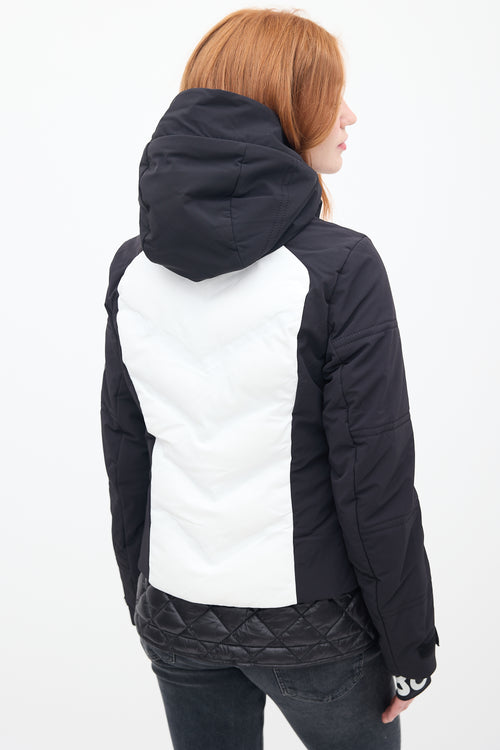 Bogner Black & White Nylon Maela Layered Jacket