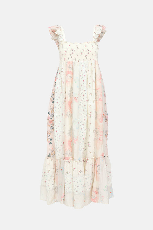 Bonpoint Floral Smocked  Dress