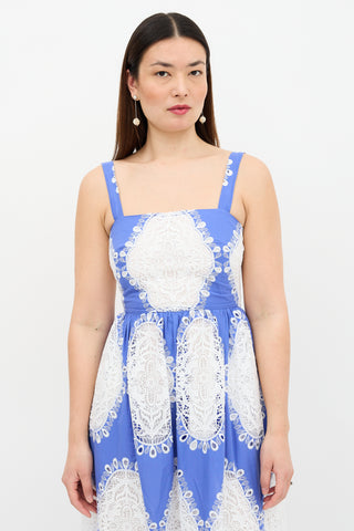 Borgo De Nor Embroidered Eyelet Dress