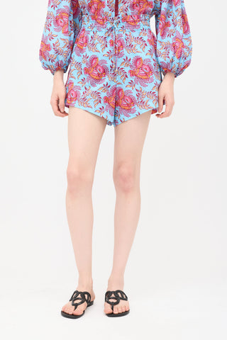Boteh Floral Coquille Shorts