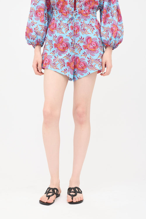 Boteh Floral Coquille Shorts
