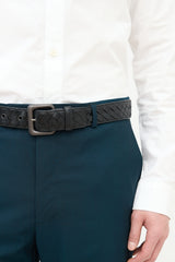 Bottega Veneta Leather Intrecciato Belt