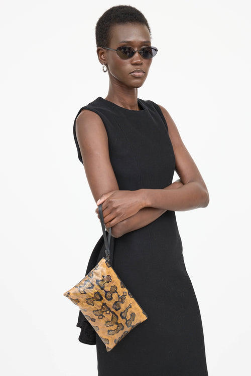 Leather Printed Pouch