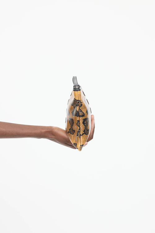 Leather Printed Pouch
