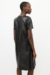Bottega Veneta 2019 Black Leather  Dress