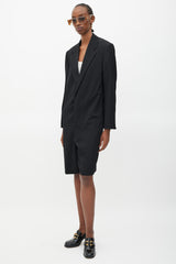 Bottega Veneta // S/S 2020 Black Wool Jumpsuit – VSP Consignment