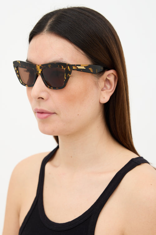 Bottega Veneta BV1121S Tapered Rectangle Sunglasses