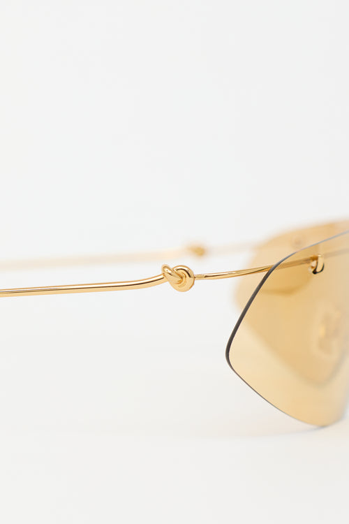 Bottega Veneta BV1272S Shield Sunglasses