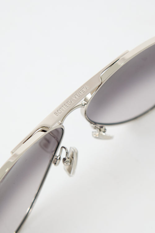 Bottega Veneta BV1305S Aviator Sunglasses