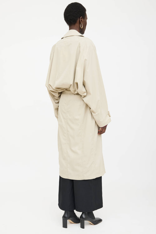 Bottega Veneta Double Breasted Belted Trench Coat